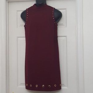 New Women's EMMA & MICHELE Midi Sleeveless Red Dress Size M